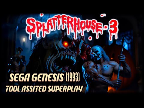 【TAS】SPLATTERHOUSE 3 (SEGA GENESIS \ 1993 ) - GAME MASTER - 4K 60FPS