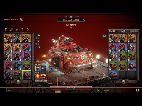 Warhammer Battlesector Multiplayer Unit Tips Blood Angels Baal Predator