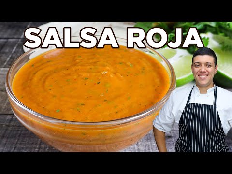 The Best Salsa Roja Recipe | Fast and Easy Red Salsa by Lounging with Lenny