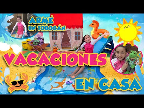 VACACIONES EN CASA 💦🏖HICE UNA PLAYA MINIATURA!