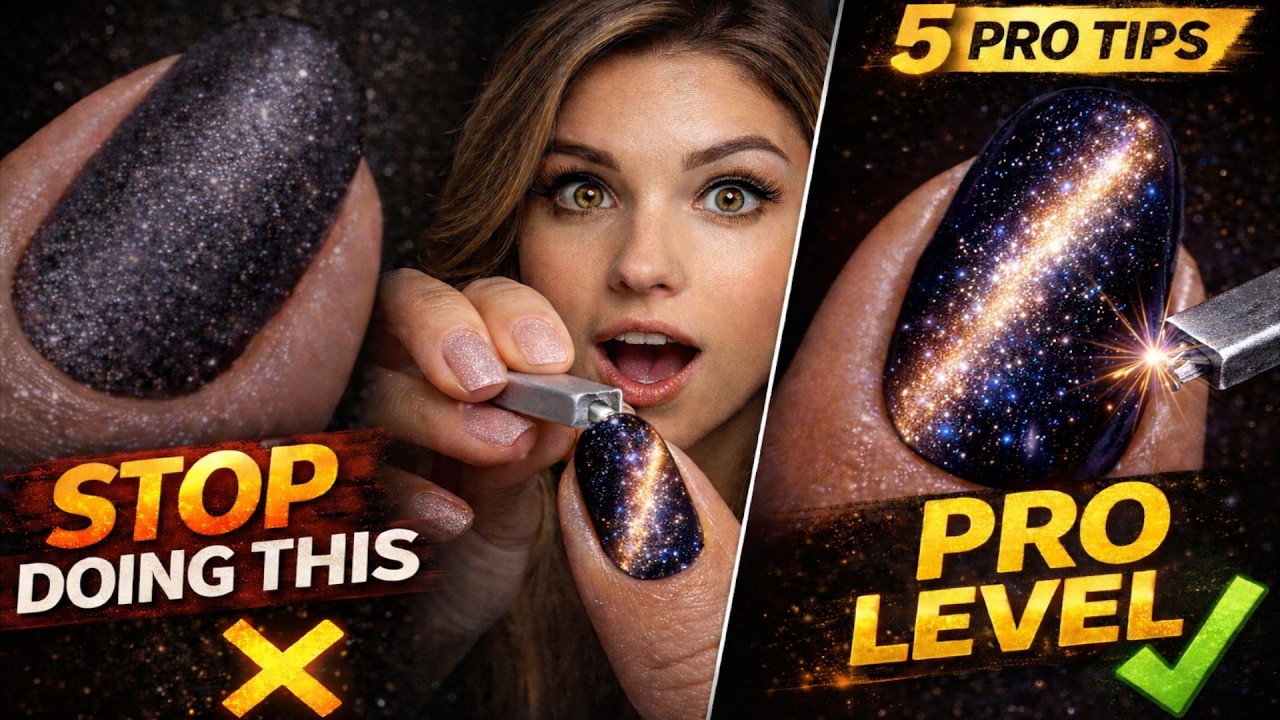 STOP Doing Magnetic Nails Like This (5 Pro Fixes)【ASKA NAILS】