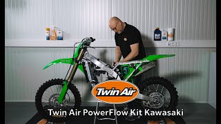 Vzduchový filtr TWIN AIR určený k použití do systému POWERFLOW KIT pro KAWASAKI KX 450 rok 2024