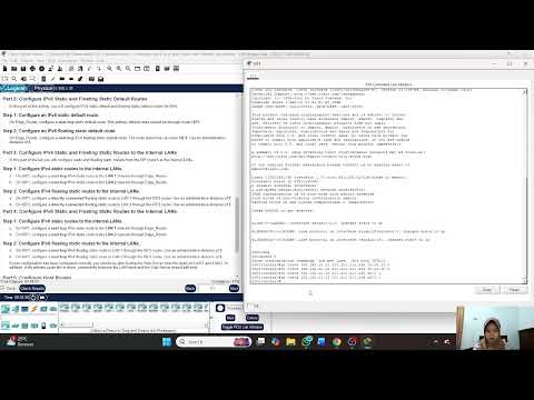 15.6.1 Packet Tracer - Configure IPv4 and IPv6 Static and Default Routes