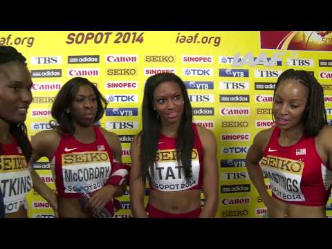 Sopot 2014 - USA Team W  Gold - World Indoor Championships