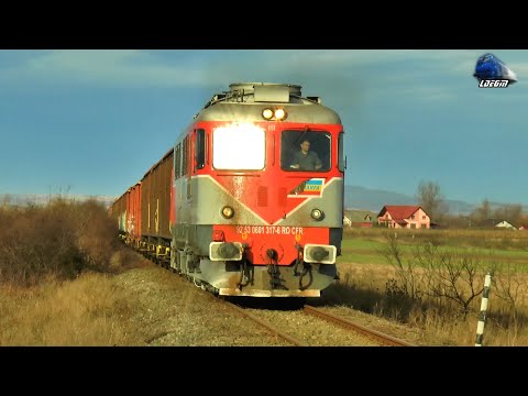 LDE2100 60-1317-6 & Mecanic Super Engineer & Marfar CFR MARFĂ Freight Train in Sudrigiu 07 Dec 2020