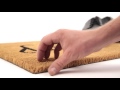 Paillasson fibres de coco tapis de sol Noir - Marron - Fibres naturelles - Matière plastique - 60 x 2 x 40 cm