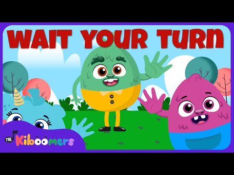Wait Your Turn Tooty Ta Song - THE KIBOOMERS Preschool Songs for Circle Time