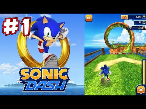 Collecting rings and knocking down the BOSS - Sonic Dash (Android) | KID GAMING