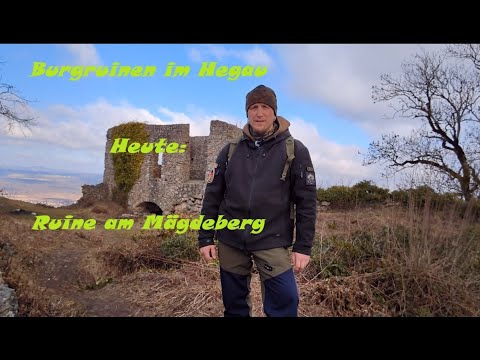 Burgruinen im Hegau. Heute gehen wir auf die Ruine auf dem Mägdeberg.