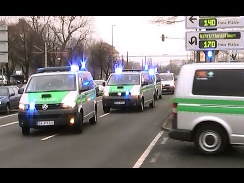 Großeinsatz Polizei in Dresden 18.2.2012 (part 1/2 - Videos)