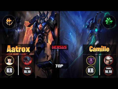 Flame AATROX (Top) [Conqueror] VS CAMILLE - Master KR Patch 10.10