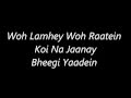 Atif Aslam's Bheegi Yaadein's Lyrics 