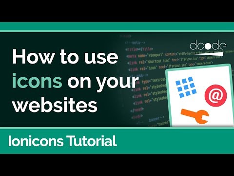 Using icons on the web with Ionicons Iconography Tutorial