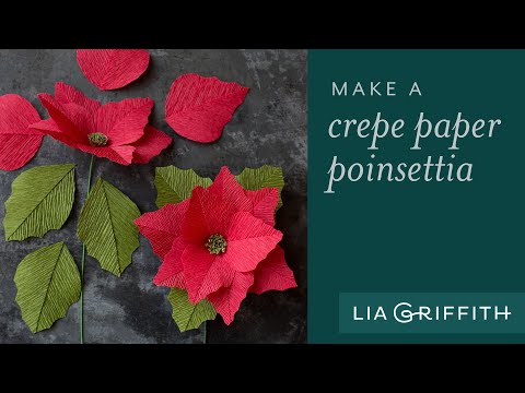 Make A Simple Crepe Paper Poinsettia