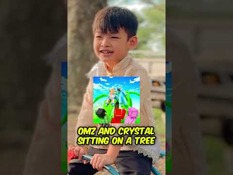 Omz and Crystal Sitting on a Tree K I S S I N G  #omz #nyeongsplaytime #minecraft #nicoandcash
