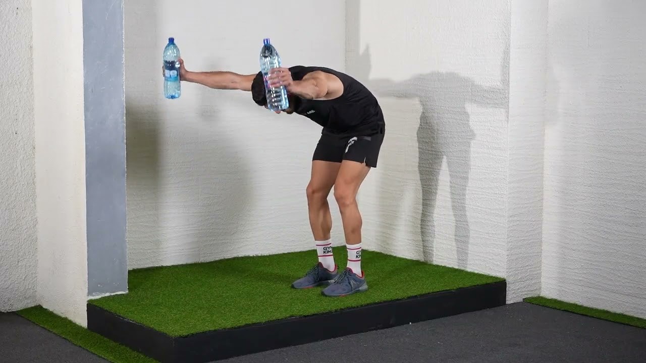 T Raise with Water Bottles exercise thumbnail