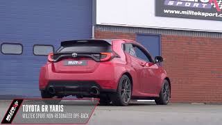 Video: Milltek Edelstahl Duplex Sportauspuff-Komplettanlage ab OPF Toyota Yaris 1.6l GR Typ XP21