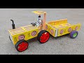 How To Make Matchbox Tractor Trolley At Home Diy Mini Tractor Trolley Science Project