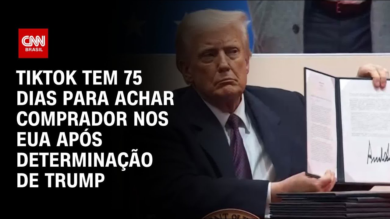 Tiktok tem 75 dias para achar comprador nos EUA após determinação de Trump | BASTIDORES CNN