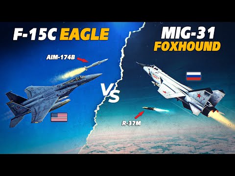 F-15C Eagle Vs Mig-31 Foxhound | Aim-174B Vs R-37M | Digital Combat Simulator | DCS |