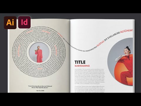 How to make this EASY WORD SPIRAL Layout | InDesign Layouts, Episode 10