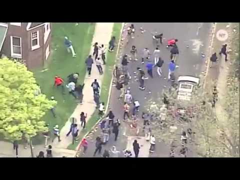 Video Of Police Officers Throwing Rocks At Peaceful Black Protestors
