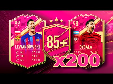 We Packed The BEST FUTTIES TEAM 6 PLAYER!!! INSANE 200x 84 & 85x10 Pack Opening