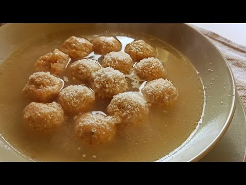 Fare le polpettine da brodo. Ricetta di mamma .