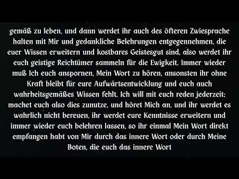 VERLANGEN NACH GOTTES WORT .... DRINGENDE MAHNUNG ....