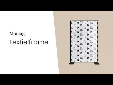 Textielframe monteren