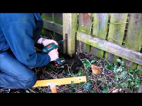 Fence Post Repair - How to Fix Broken
