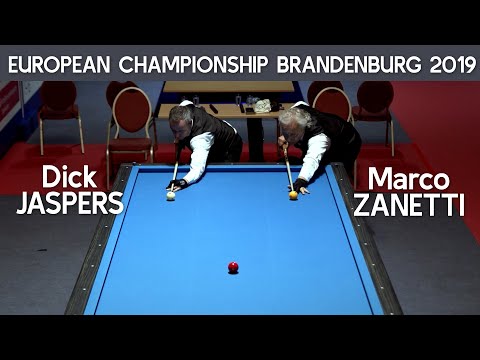 3-Cushion European Championship Brandenburg 2019 - Dick Jaspers vs Marco Zanetti
