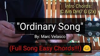 Ordinary Song - Marc Velasco (Guitar Tutorial)