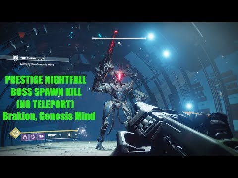 Destiny 2 - PRESTIGE nightfall Pyramidion Boss melted in seconds (no teleport)