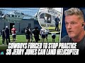 Jerry Jones Stopped Cowboys Practice To Land His Helicopter On Field Pat McAfee Show