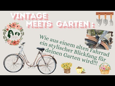 Upcycling-Projekt: Verwandle ein altes Fahrrad in einen royalen Gartenhingucker!