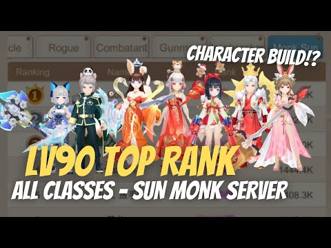 Lv90 Character Build All Classes from Top Rank at Sun Monk Server - Cloud Song