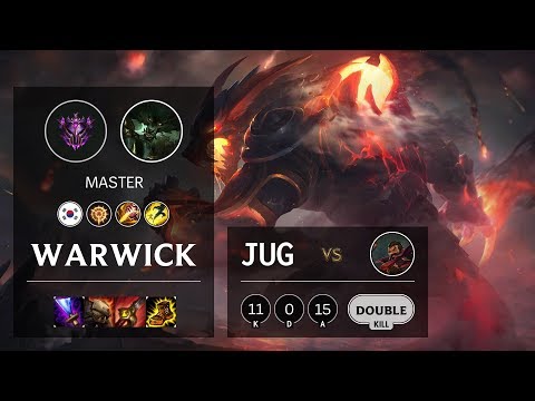 Warwick Jungle vs Graves - KR Master Patch 10.3