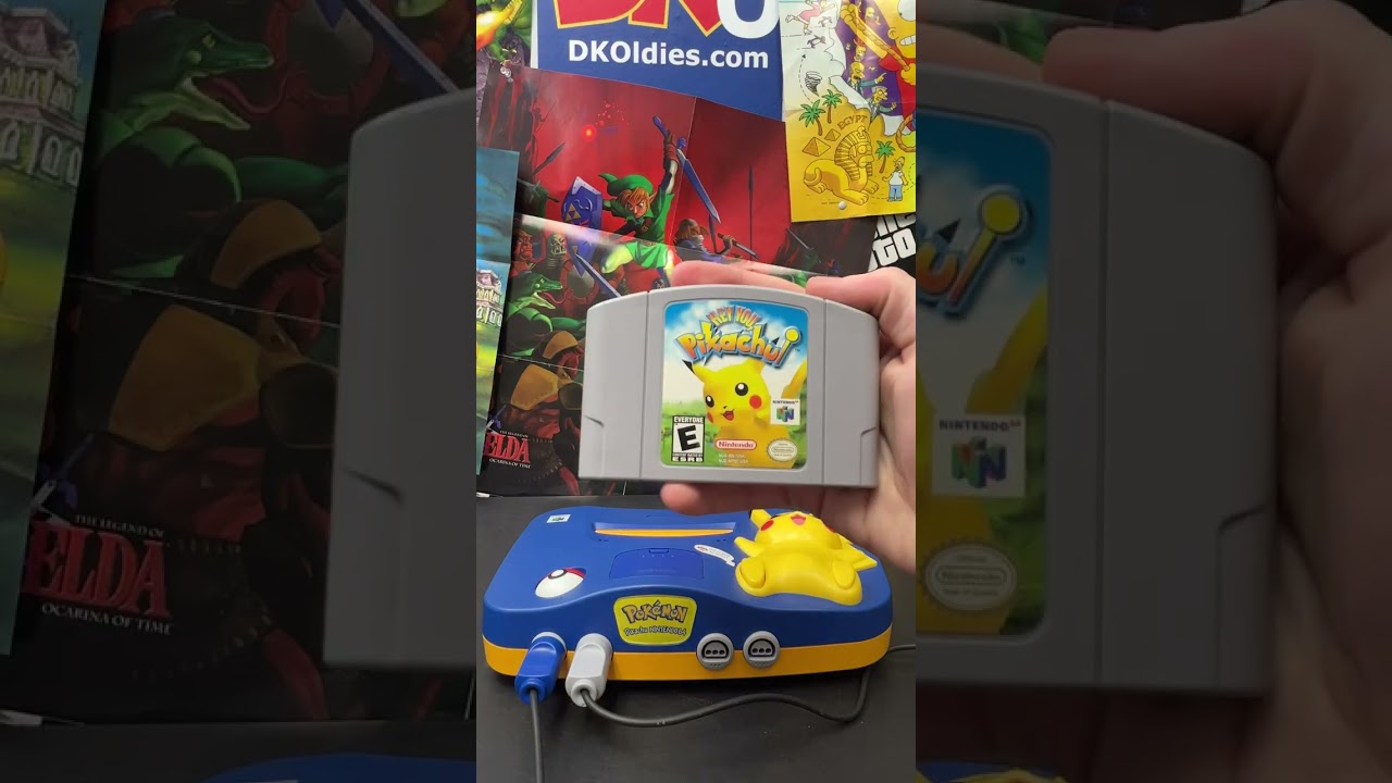 Playing on the N64 Pikachu Edition