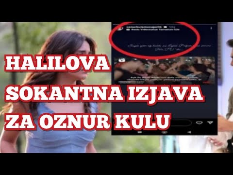 HALILOVA SOKANTNA IZJAVA ZA - OZNUR KULU  PRESTANI DA SE PONASAS KAO PARAZIT