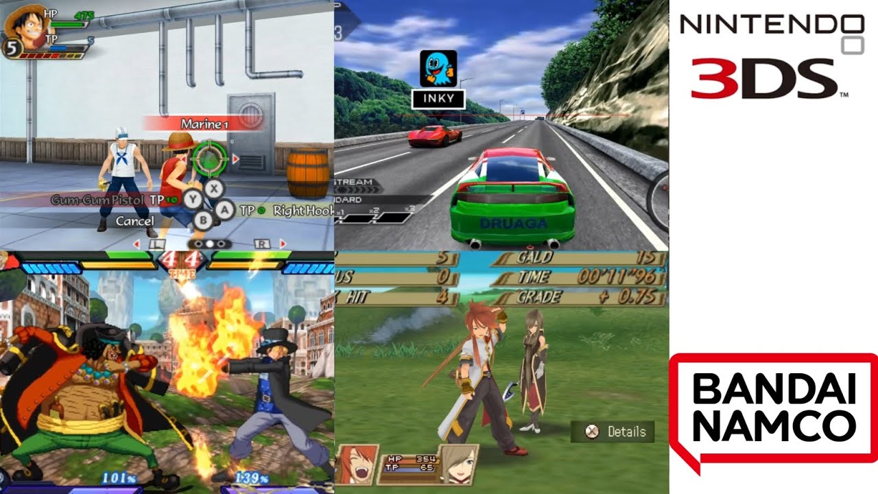 Top 30 Best Bandai Namco Games for 3DS [Must Play]