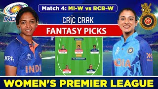 🔴Live WPL 2023: RCB-W vs MI-W Dream11 Team Today | Royal Challengers Bangalore vs Mumbai Indians
