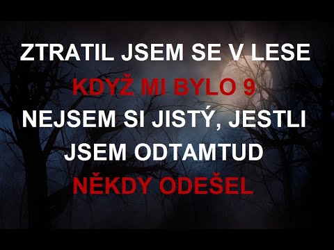 CREEPYPASTA: ZTRATIL JSEM SE V LESE KDYŽ MI BYLO 9 NEJSEM SI JISTÝ JESTLI JSEM ODTAMTUD NĚKDY ODEŠEL