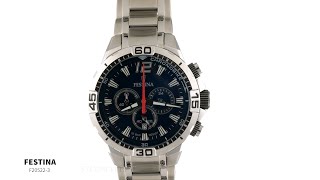 Festina Orologio Uomo Cronografo F20522/4 – Cassa Acciaio 45mm, Bracciale Inox, Vetro Minerale