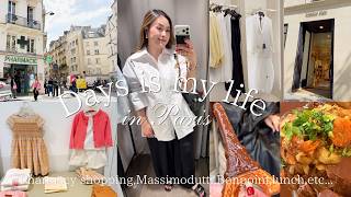 《パリ日常vlog🇫🇷》パリの薬局でお気に入りをご紹介、Massimo duttiでお買い物、娘のお買い物、ランチ、OOTDなど✨