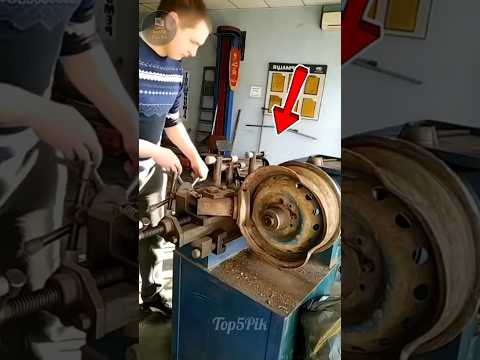 Bent Car Rims Restored to Perfect Shape! 😱 #shorts