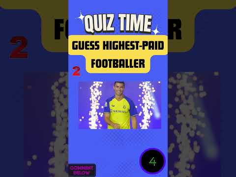 Unveiling the Top Earning Football Stars 💰⚽ #quiz #challenge #football #messi #ronaldo #shorts