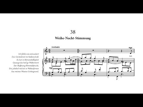 Weihe-Nacht-Stimmung von Rudolf Steiner - mit Noten