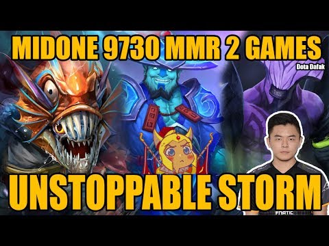 MidOne UNSTOPPABLE STORM SPIRIT 9730 MMR in SEA server - Dota 2