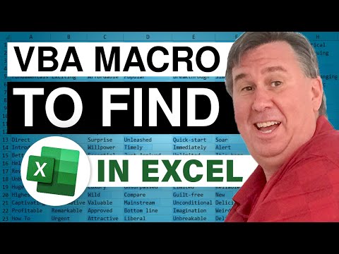 Excel - Macro to Find: Episode 82